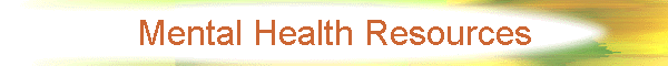 Mental Health Resources